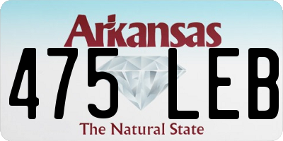 AR license plate 475LEB