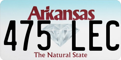 AR license plate 475LEC