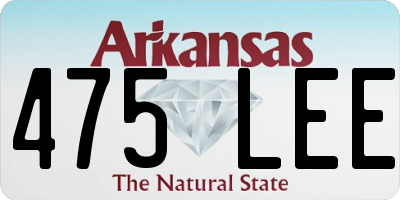 AR license plate 475LEE