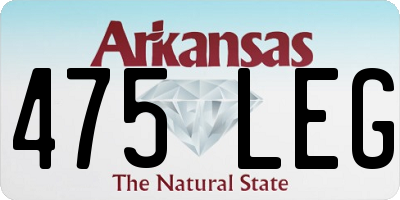 AR license plate 475LEG