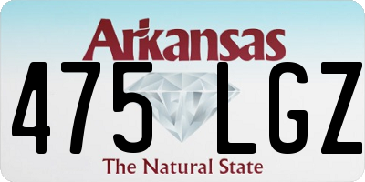 AR license plate 475LGZ