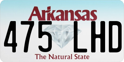 AR license plate 475LHD