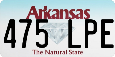 AR license plate 475LPE