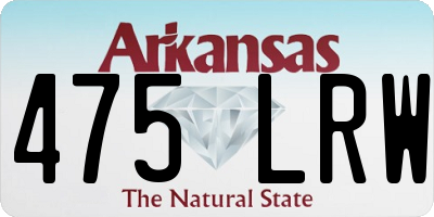 AR license plate 475LRW