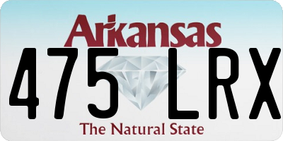 AR license plate 475LRX