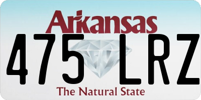 AR license plate 475LRZ