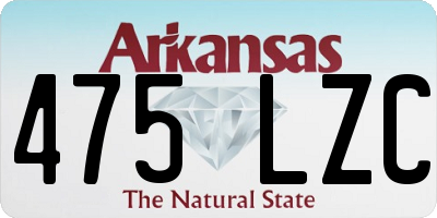 AR license plate 475LZC
