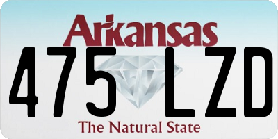AR license plate 475LZD