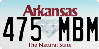 AR license plate 475MBM