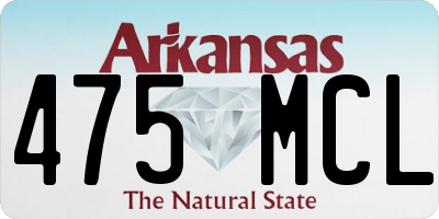 AR license plate 475MCL