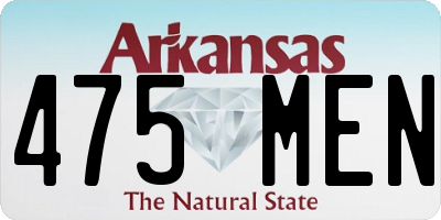 AR license plate 475MEN