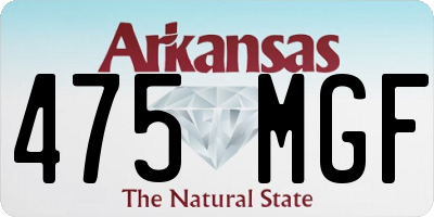 AR license plate 475MGF