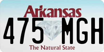 AR license plate 475MGH