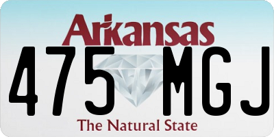 AR license plate 475MGJ
