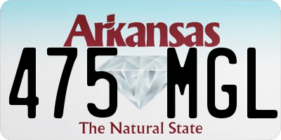 AR license plate 475MGL