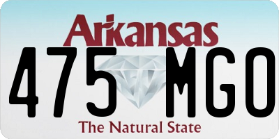 AR license plate 475MGO