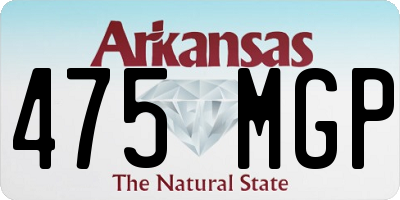 AR license plate 475MGP