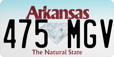 AR license plate 475MGV