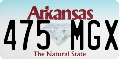 AR license plate 475MGX