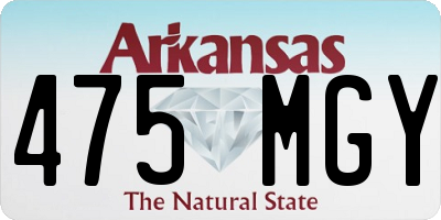 AR license plate 475MGY
