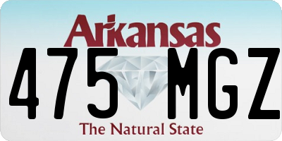 AR license plate 475MGZ