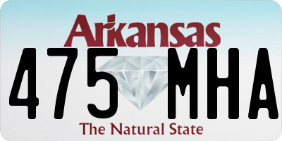 AR license plate 475MHA