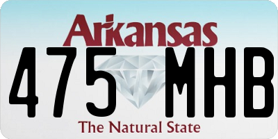 AR license plate 475MHB