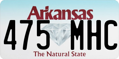 AR license plate 475MHC