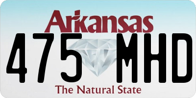 AR license plate 475MHD