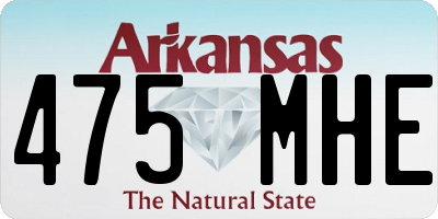AR license plate 475MHE