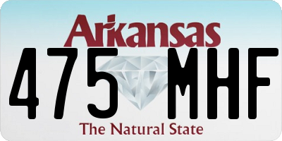 AR license plate 475MHF