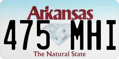 AR license plate 475MHI