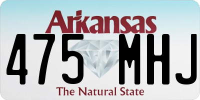 AR license plate 475MHJ