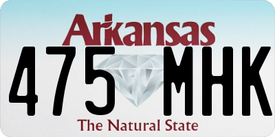 AR license plate 475MHK
