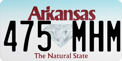 AR license plate 475MHM