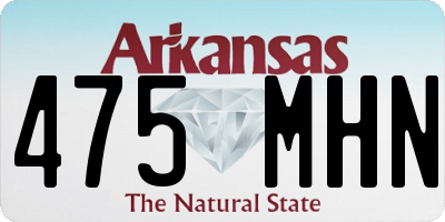 AR license plate 475MHN