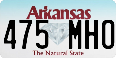 AR license plate 475MHO