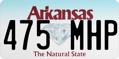 AR license plate 475MHP
