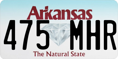 AR license plate 475MHR
