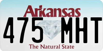 AR license plate 475MHT