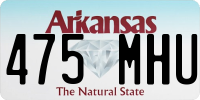 AR license plate 475MHU