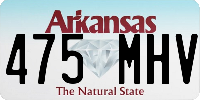AR license plate 475MHV
