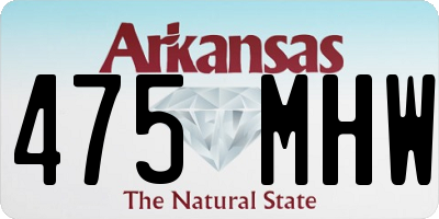 AR license plate 475MHW