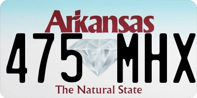 AR license plate 475MHX