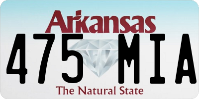 AR license plate 475MIA