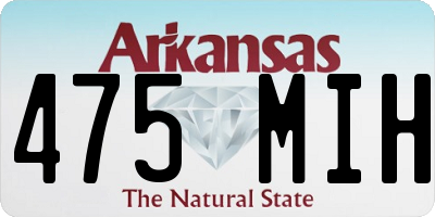 AR license plate 475MIH