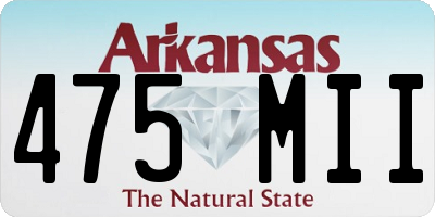 AR license plate 475MII