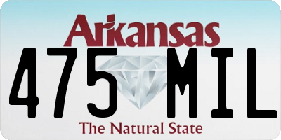 AR license plate 475MIL