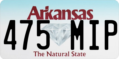 AR license plate 475MIP