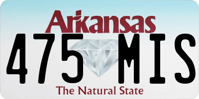 AR license plate 475MIS